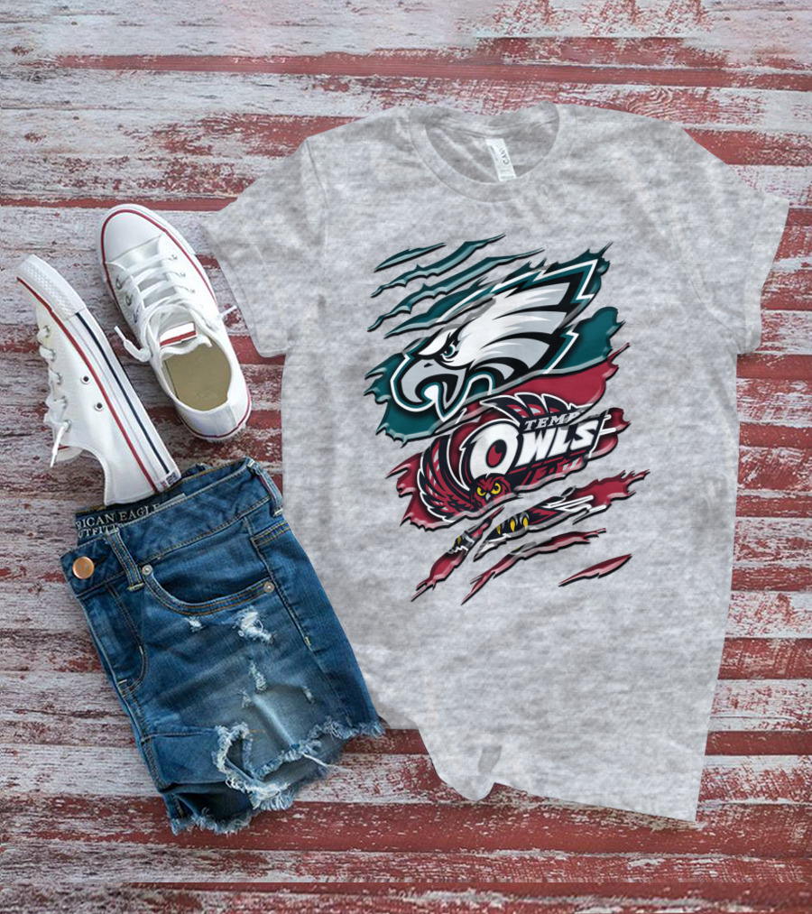 Philadelphia Eagles Temple Owls Rah 058 T-Shirt