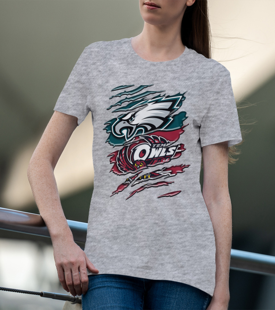 Philadelphia Eagles Temple Owls Rah 058 T-Shirt