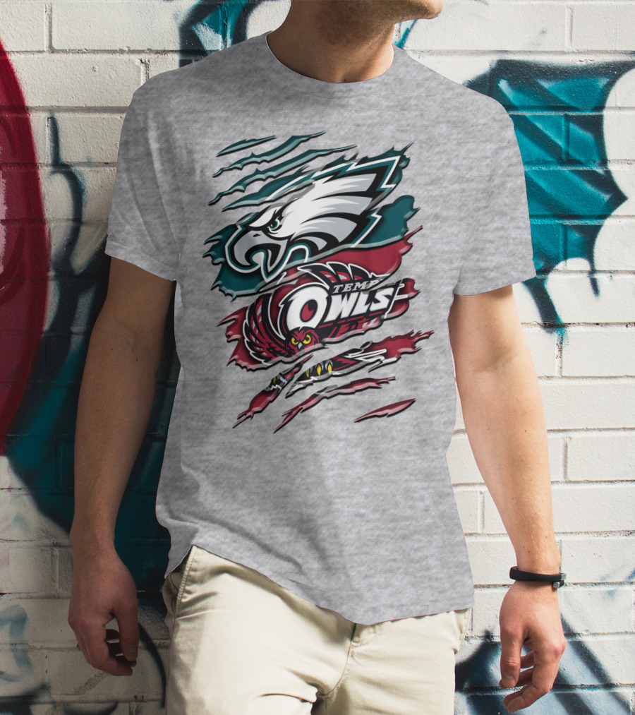 Philadelphia Eagles Temple Owls Rah 058 T-Shirt