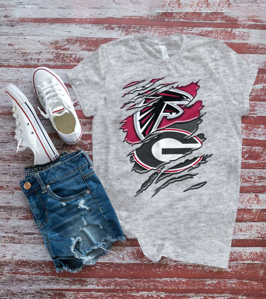 Atlanta Falcons Georgia Bulldogs Rah 061 T-Shirt