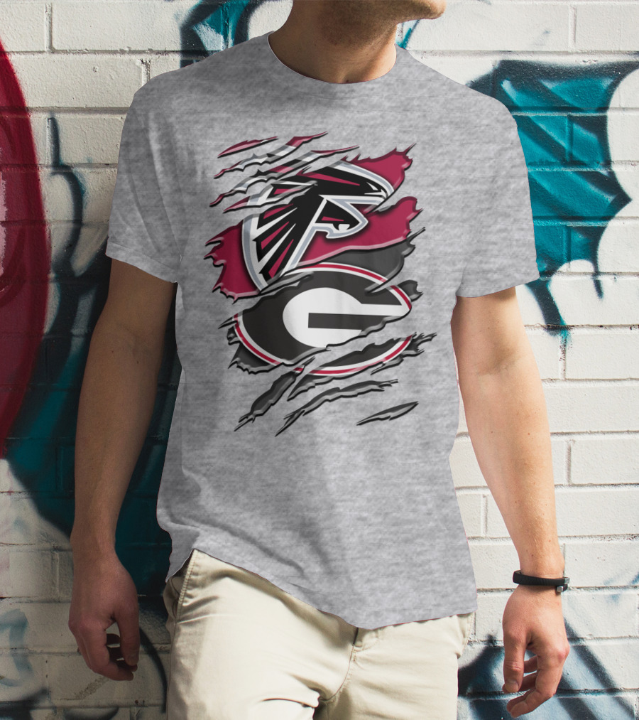 Atlanta Falcons Georgia Bulldogs Rah 061 T-Shirt