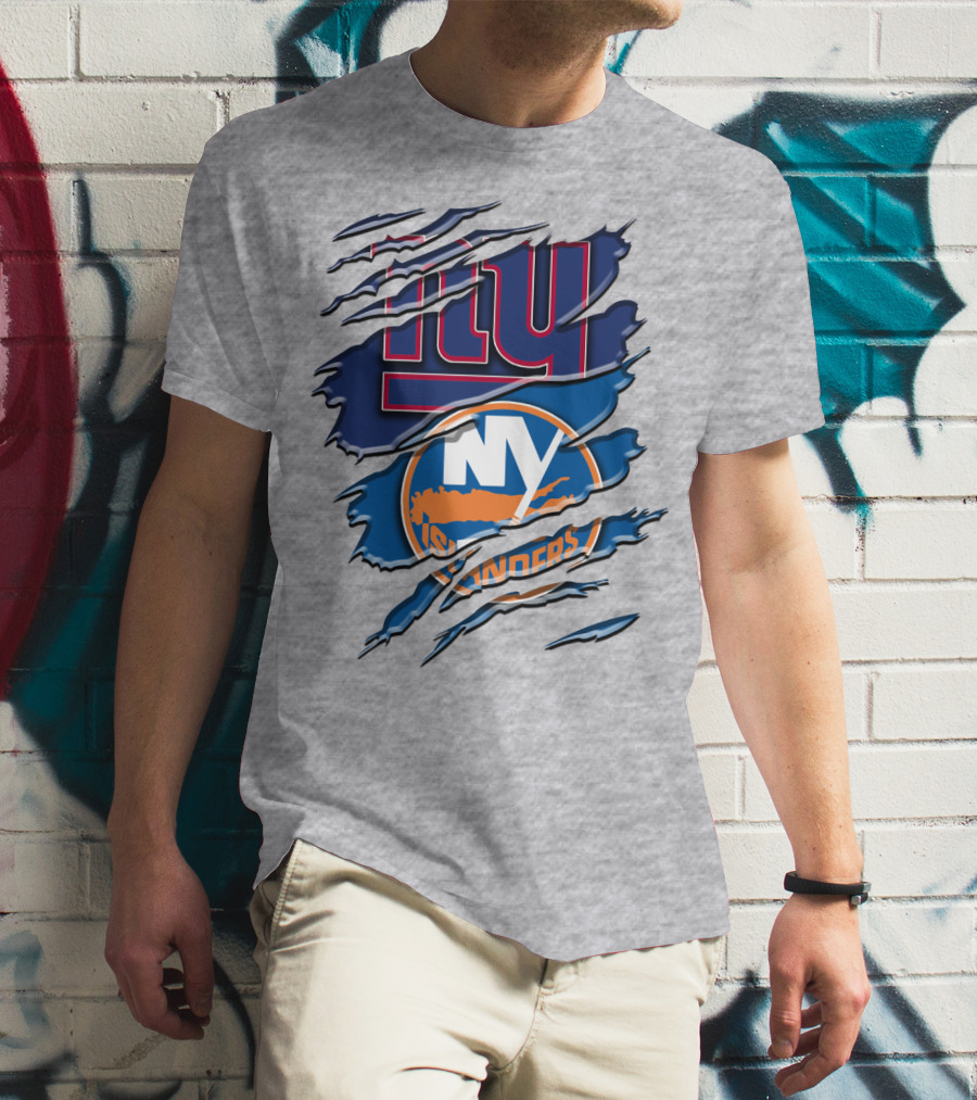 New York Giants Ny Islanders Crossover Rah 063 T-Shirt
