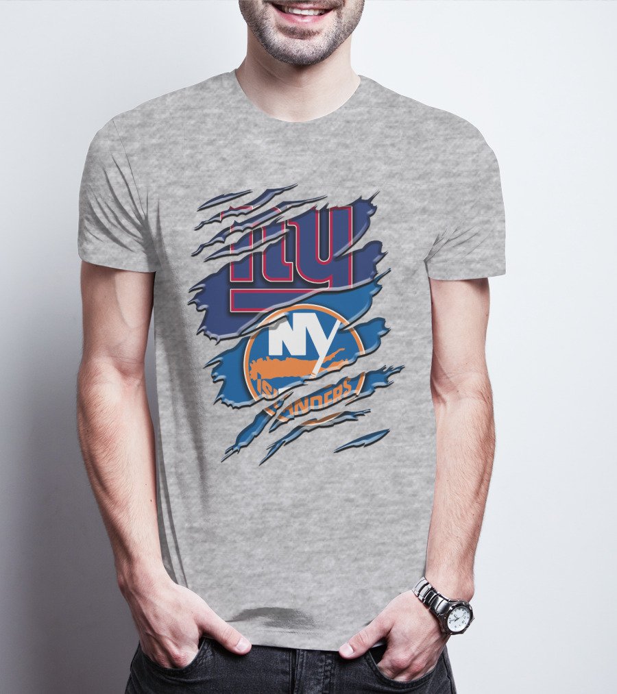New York Giants Ny Islanders Crossover Rah 063 T-Shirt