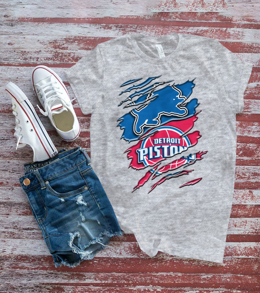 Detroit Pistons Rah 073 Lions Dual T-Shirt