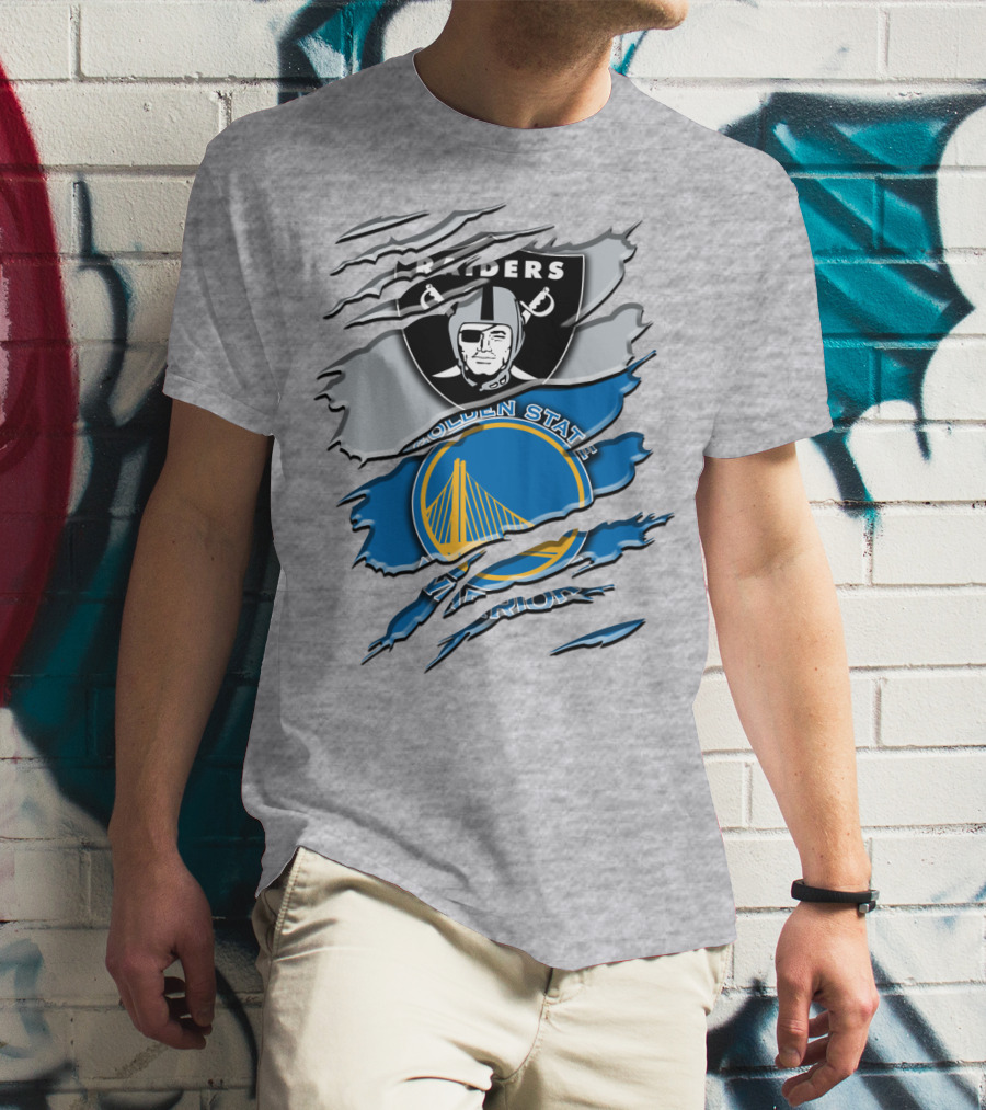 Raiders Golden State Warriors Icons T-Shirt