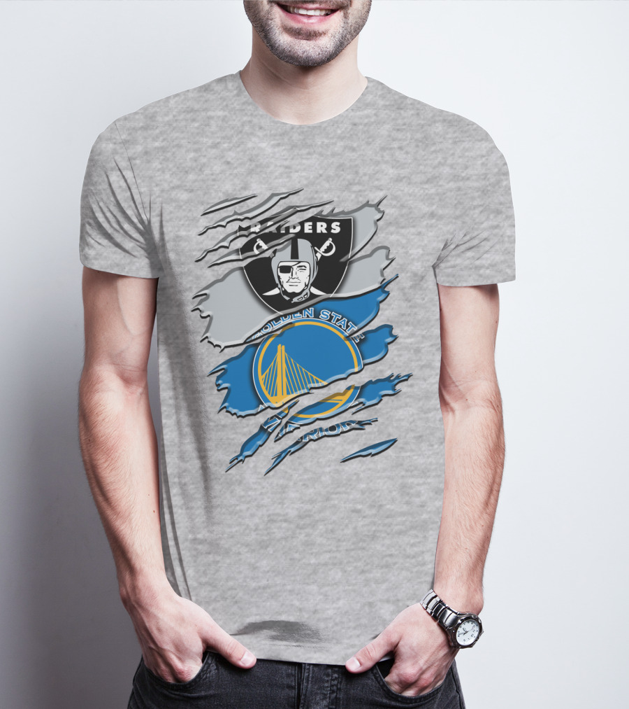 Raiders Golden State Warriors Icons T-Shirt