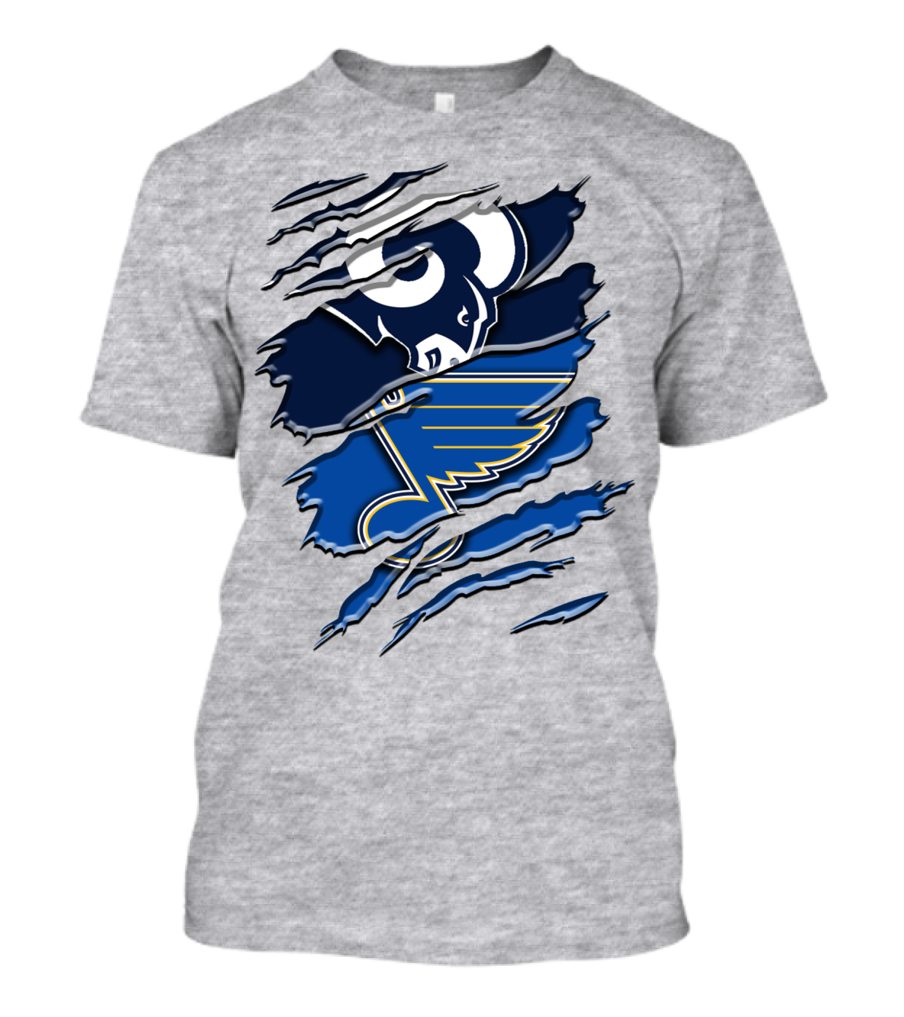 Rams And Blues Dual Logo Rah 099 T-Shirt