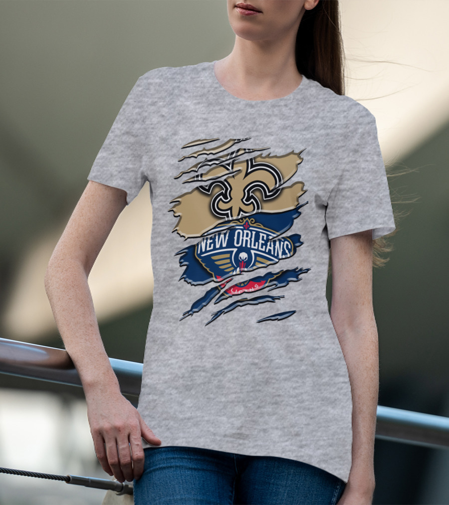 New Orleans Saints Pelicans Rah 108 T-Shirt