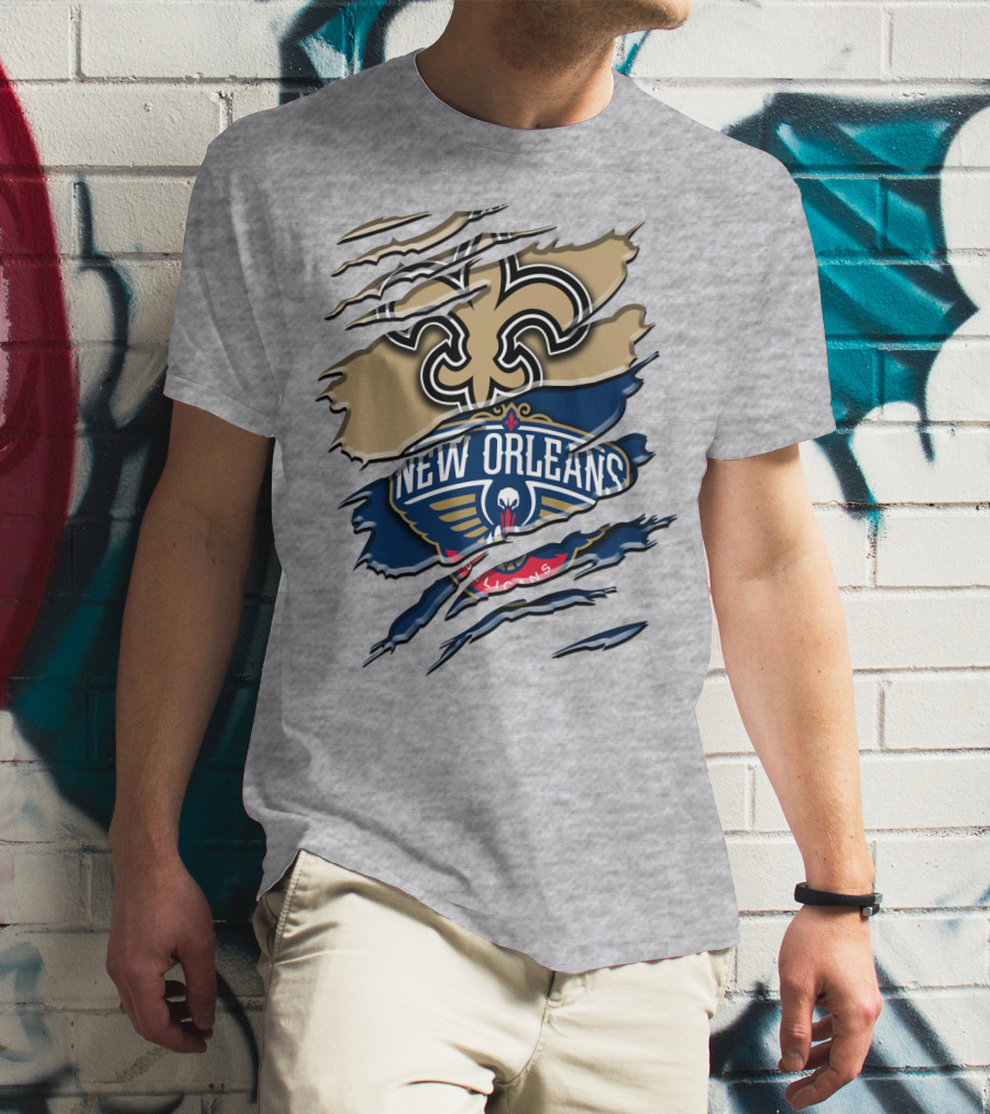New Orleans Saints Pelicans Rah 108 T-Shirt