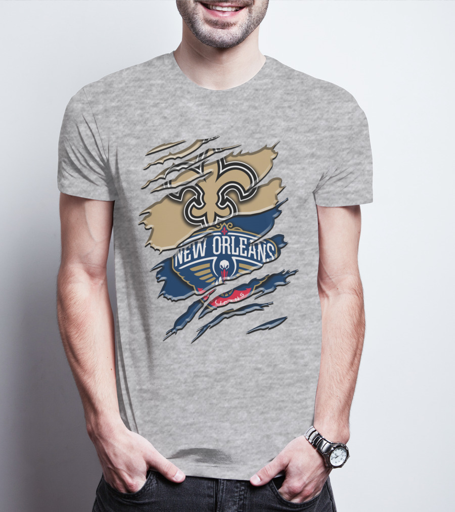 New Orleans Saints Pelicans Rah 108 T-Shirt