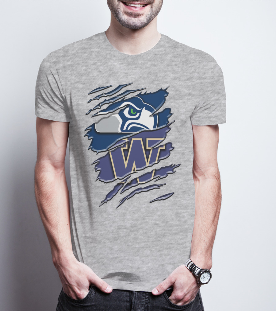Seattle Seahawks University Of Washington Rah 110 T-Shirt