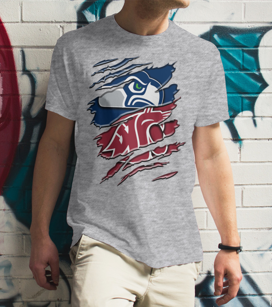 Seahawks Cougars Rah 111 Hybrid T-Shirt