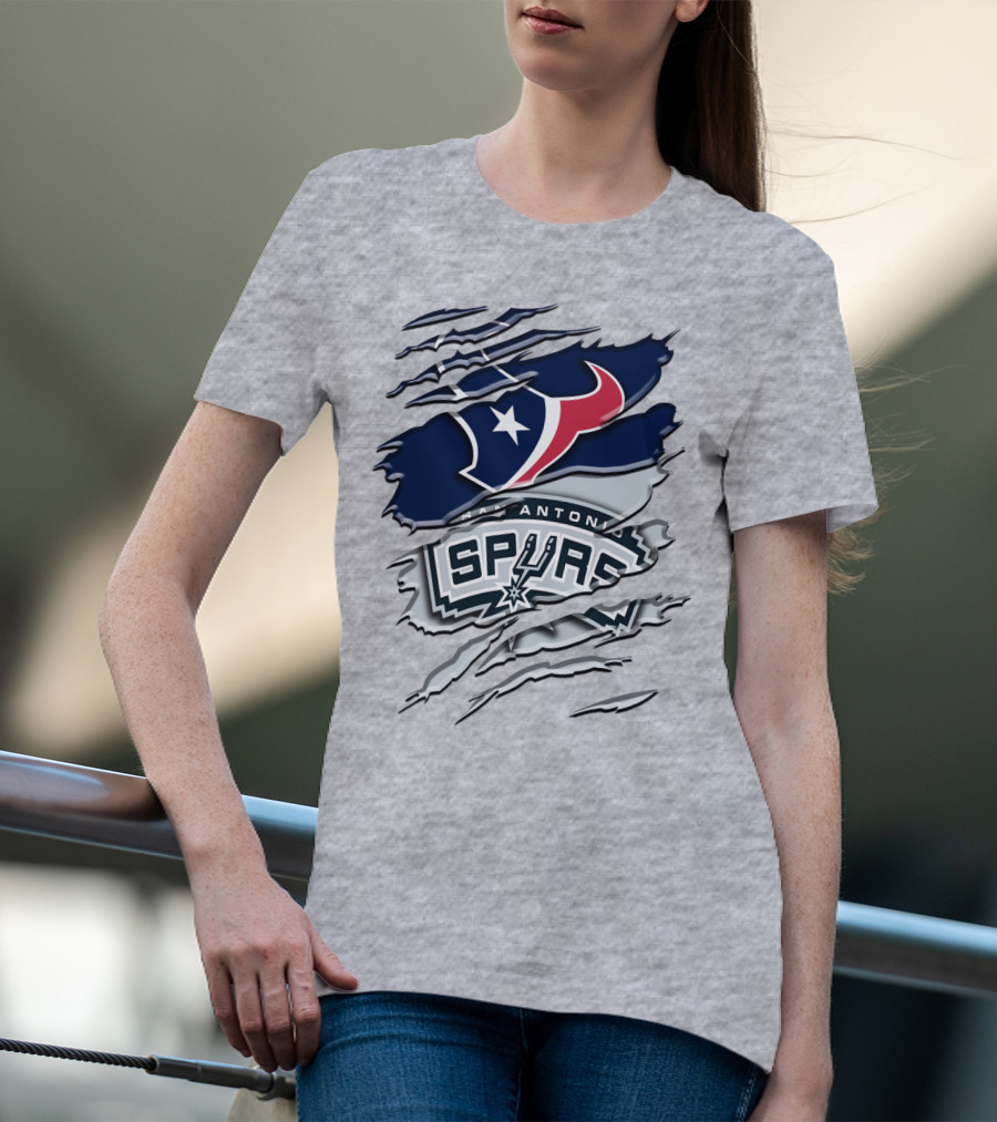 San Antonio Spurs Houston Texans Rah T-Shirt