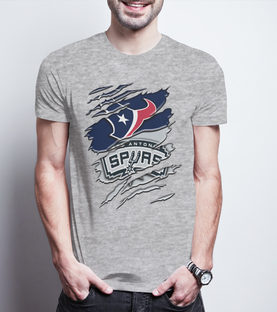 San Antonio Spurs Houston Texans Rah T-Shirt