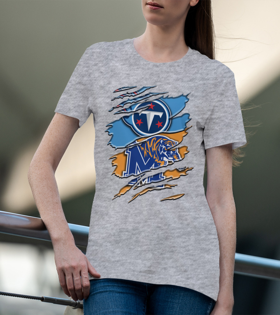 Tennessee Titans Memphis Tigers Rah T-Shirt