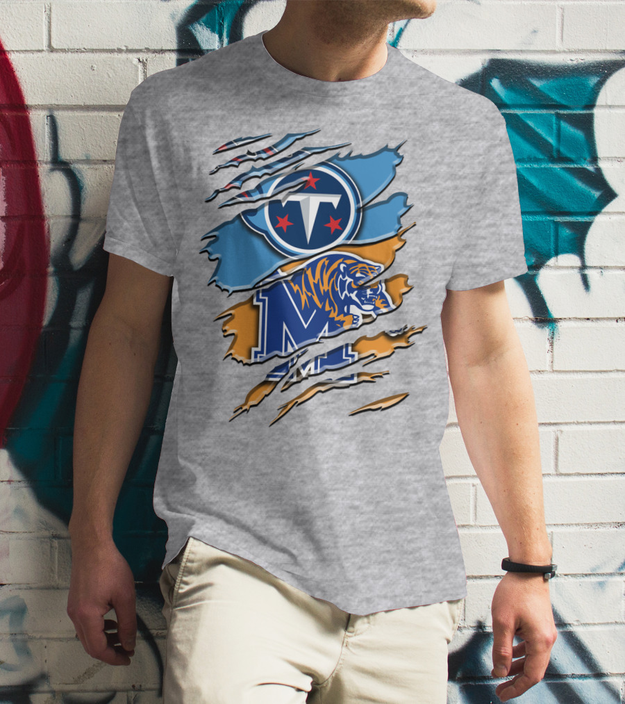 Tennessee Titans Memphis Tigers Rah T-Shirt