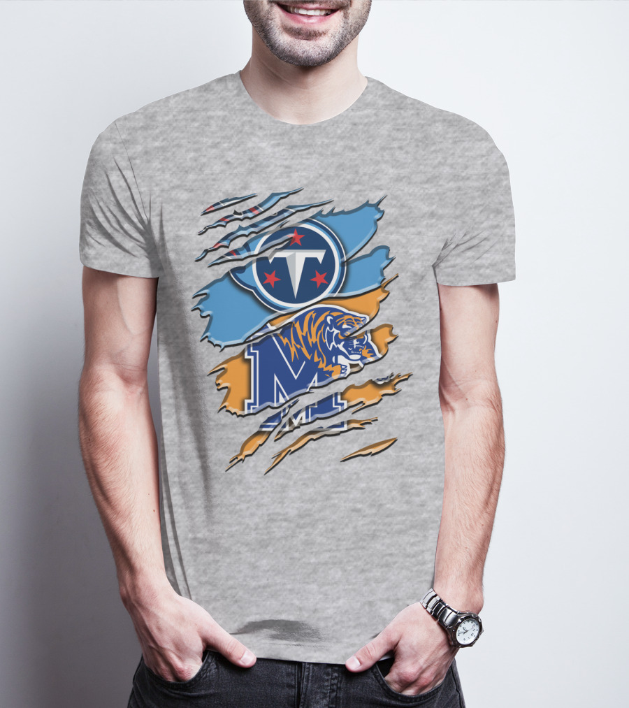 Tennessee Titans Memphis Tigers Rah T-Shirt