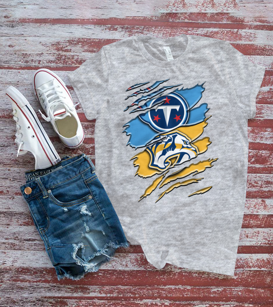 Tennessee Titans Nashville Predators Rah 130 T-Shirt