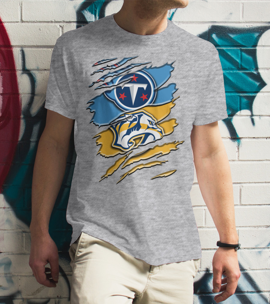 Tennessee Titans Nashville Predators Rah 130 T-Shirt