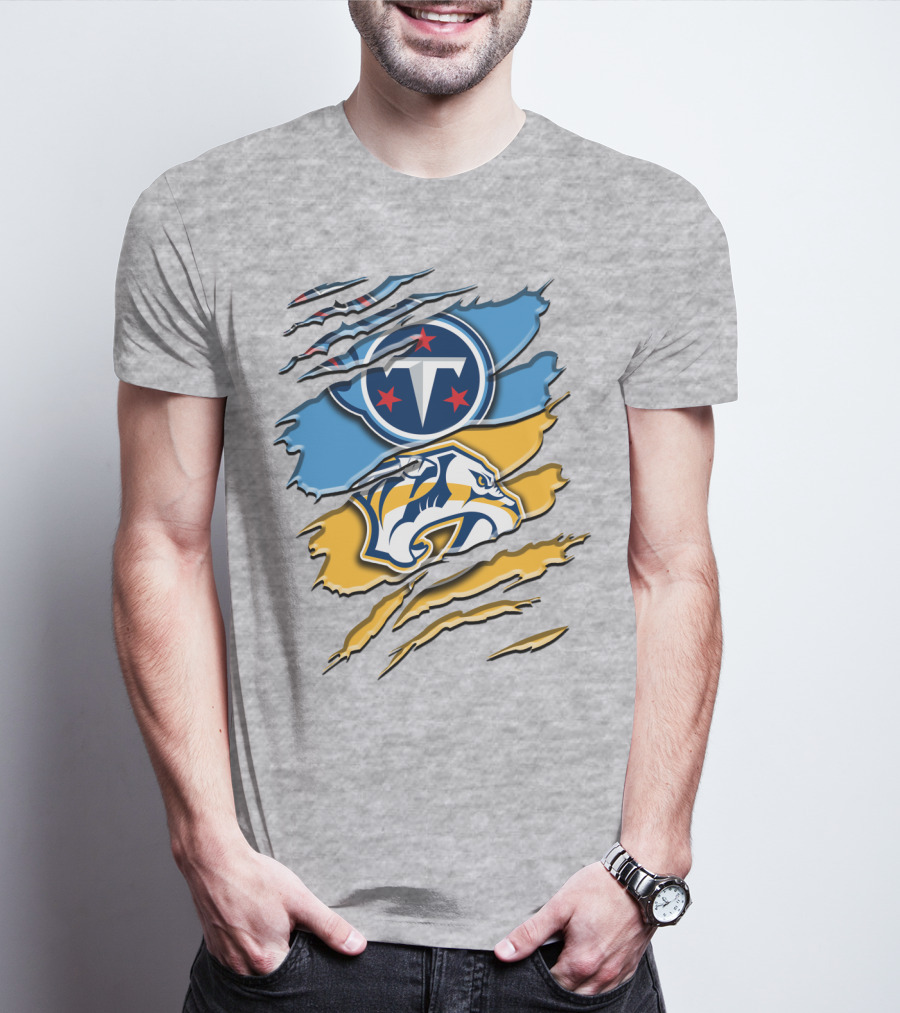Tennessee Titans Nashville Predators Rah 130 T-Shirt