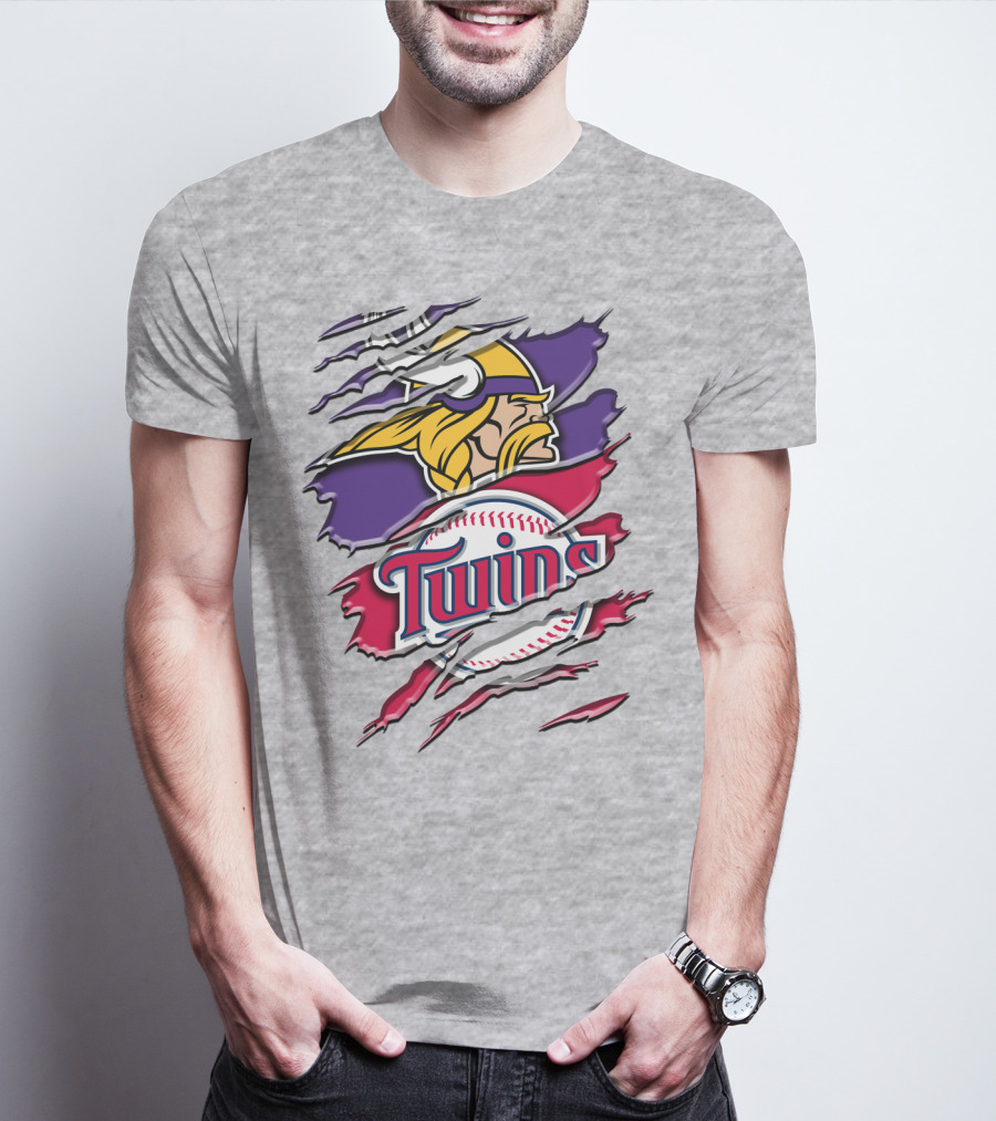 Minnesota Vikings Minnesota Twins Crossover Rah 135 T-Shirt