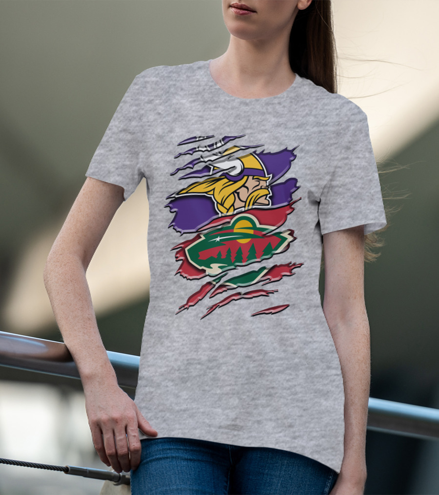 Minnesota Vikings Wild Crossover T-Shirt