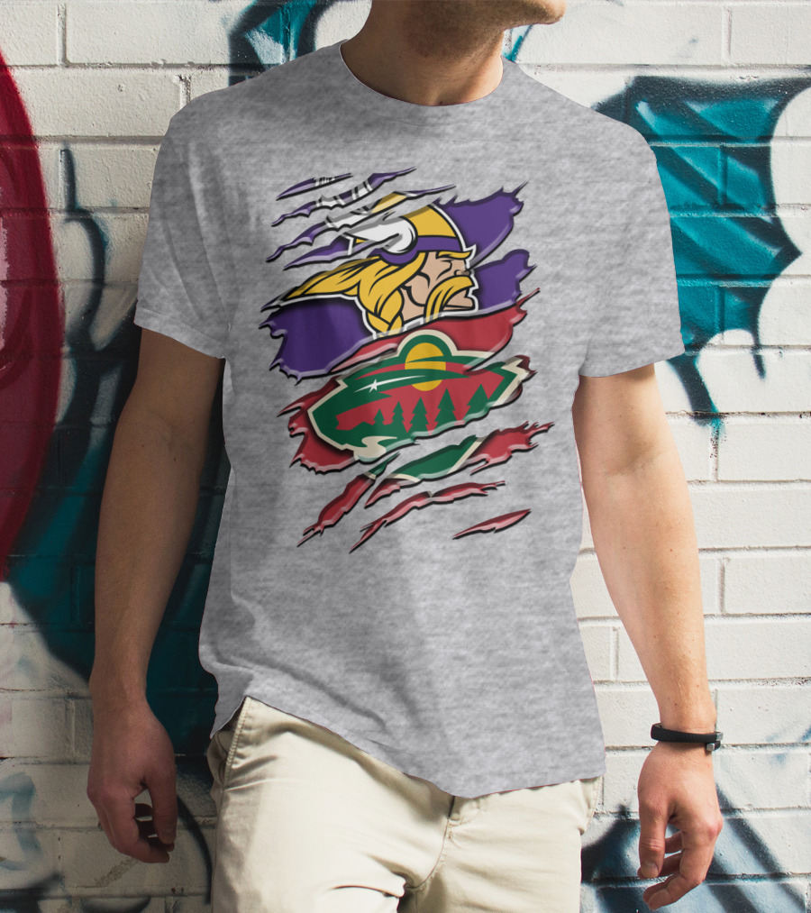 Minnesota Vikings Wild Crossover T-Shirt