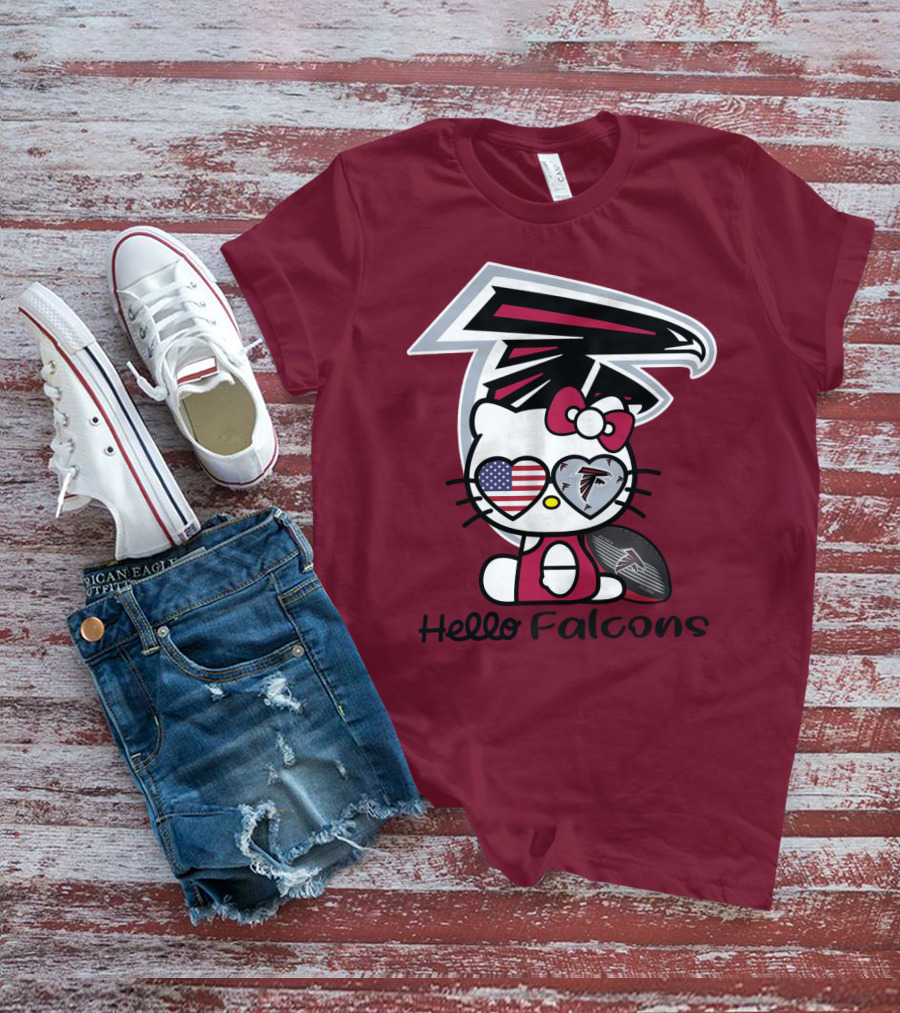 Hello Falcons Atlanta Football Team T-Shirt