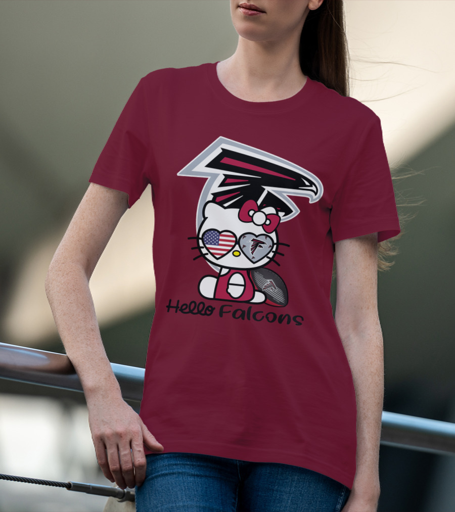 Hello Falcons Atlanta Football Team T-Shirt