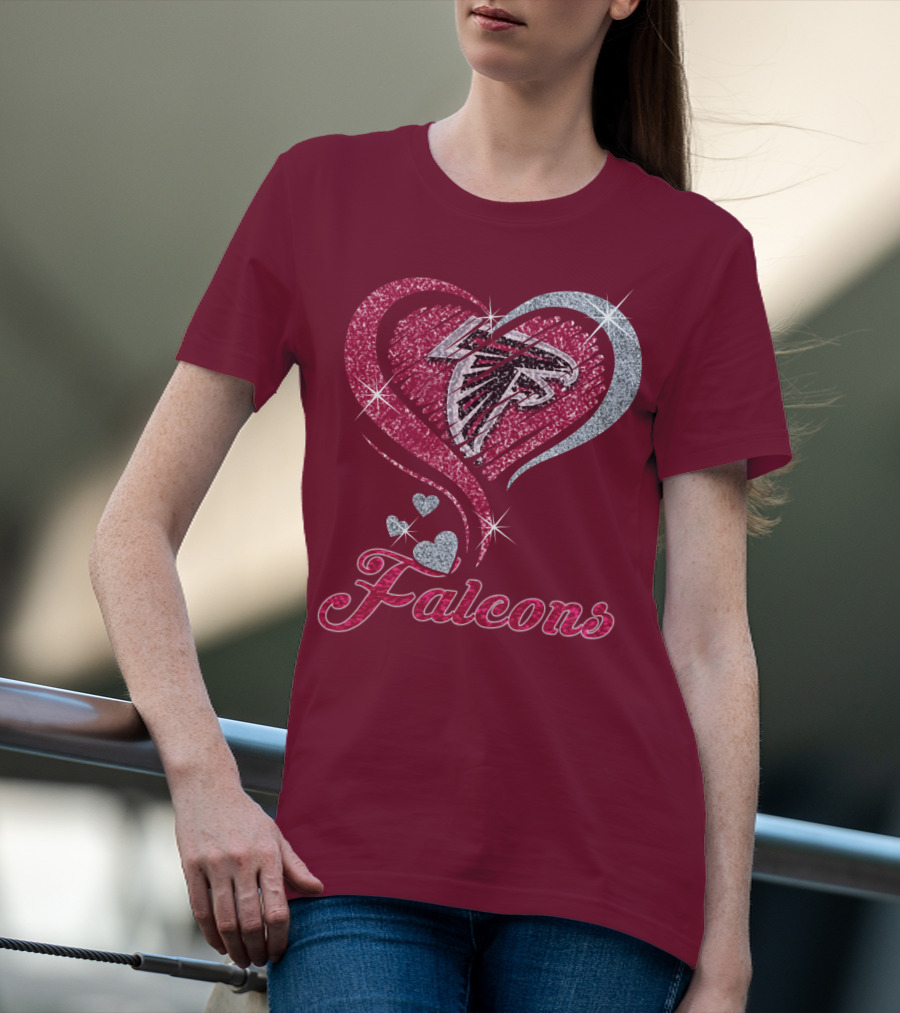 Atlanta Falcons Heart T-Shirt