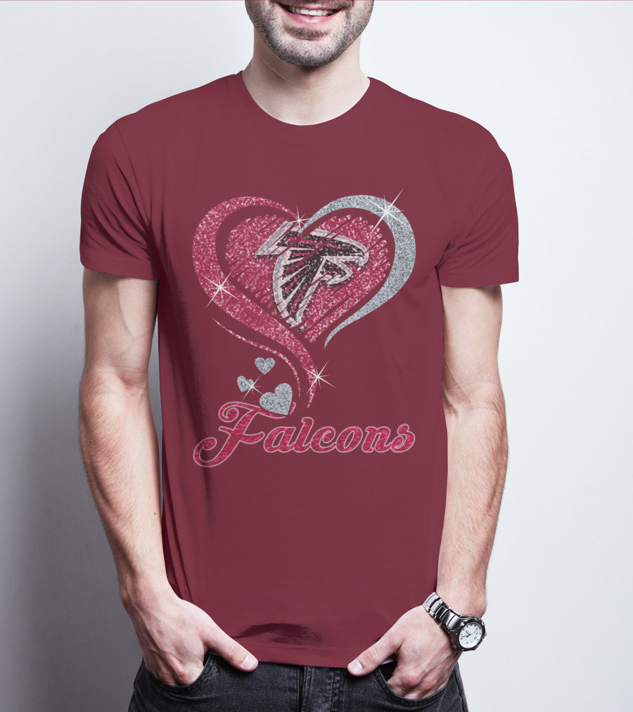 Atlanta Falcons Heart T-Shirt