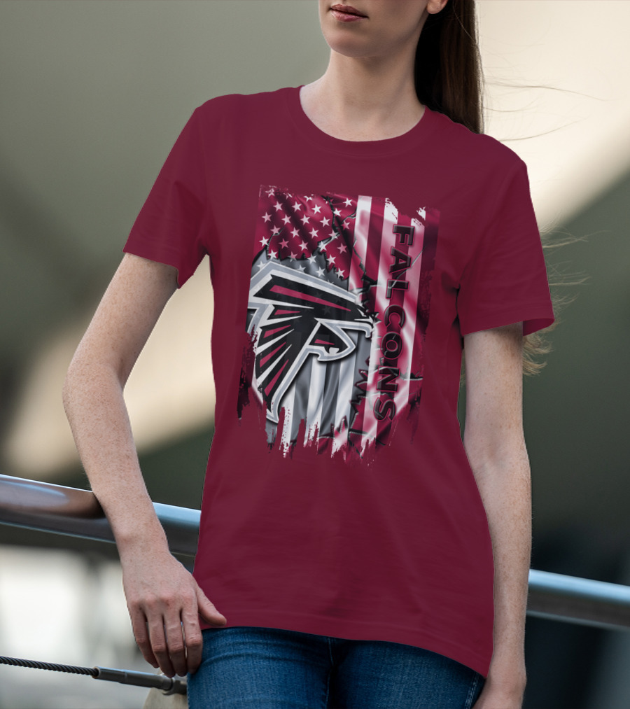 Falcons American Flag Atlanta Falcons T-Shirt