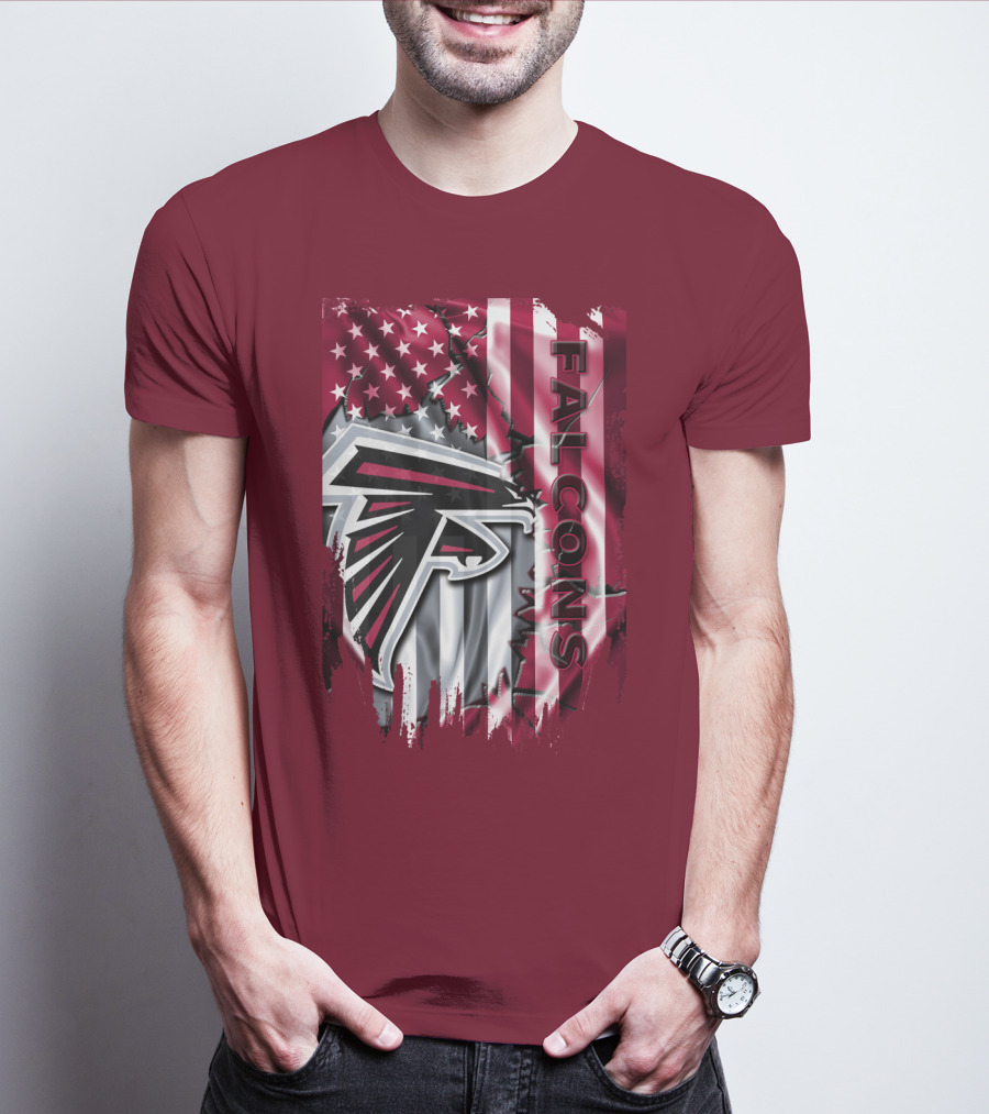 Falcons American Flag Atlanta Falcons T-Shirt