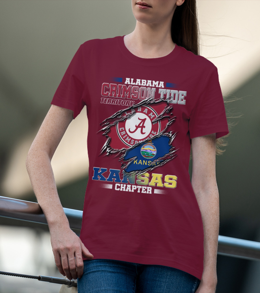 Alabama Crimson Tide Territory Kansas Chapter T-Shirt