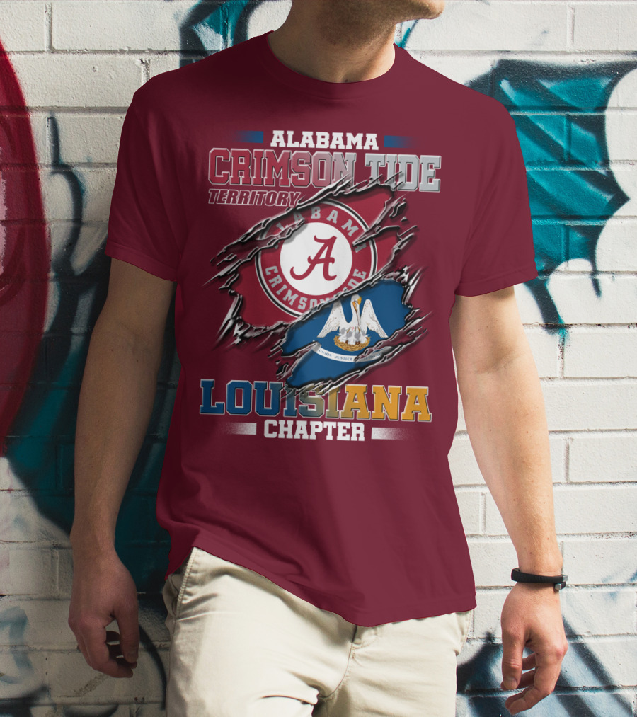 Alabama Crimson Tide Territory Louisiana Chapter T-Shirt