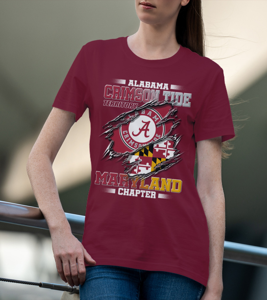 Alabama Crimson Tide Territory Maryland Chapter T-Shirt