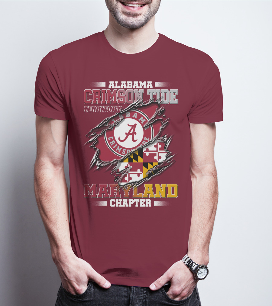 Alabama Crimson Tide Territory Maryland Chapter T-Shirt
