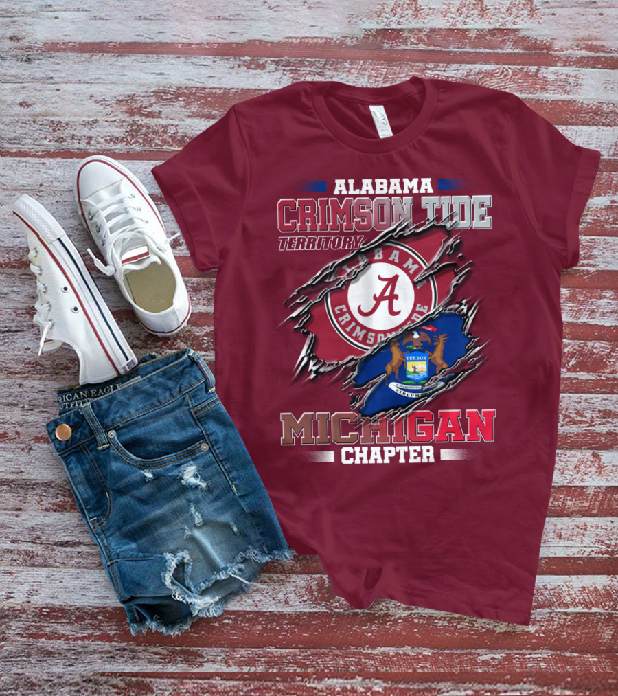 Alabama Crimson Tide Territory Michigan Chapter T-Shirt