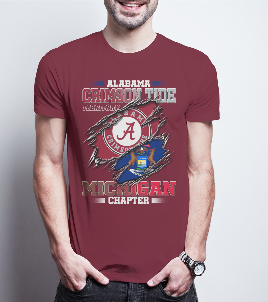 Alabama Crimson Tide Territory Michigan Chapter T-Shirt