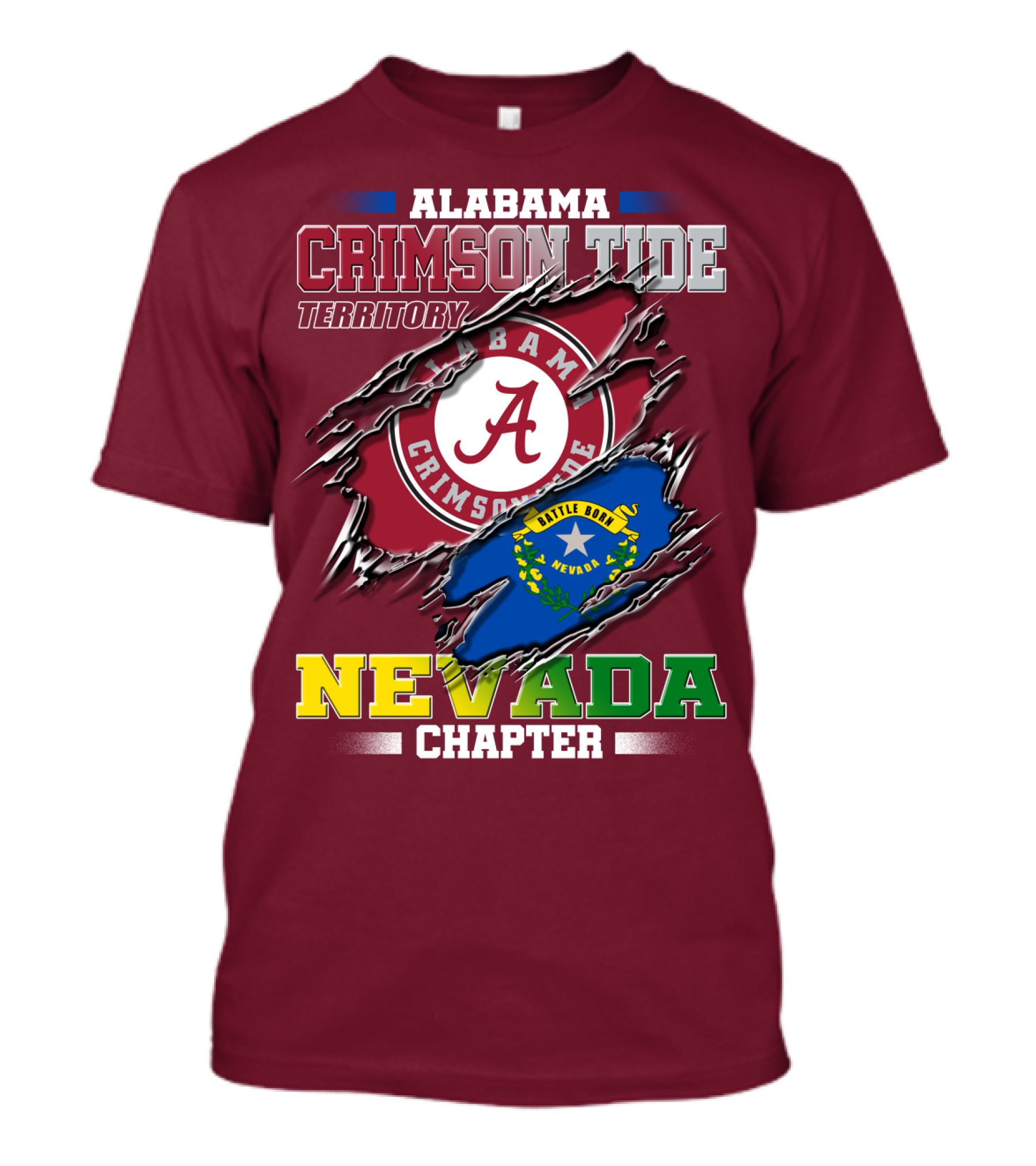 Alabama Crimson Tide Territory Nevada Chapter T-Shirt