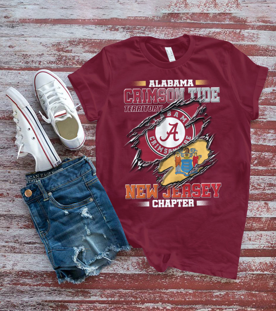 Alabama Crimson Tide Territory New Jersey Chapter T-Shirt