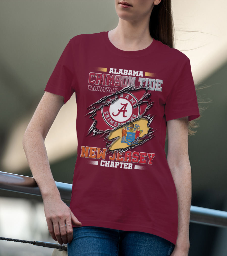 Alabama Crimson Tide Territory New Jersey Chapter T-Shirt