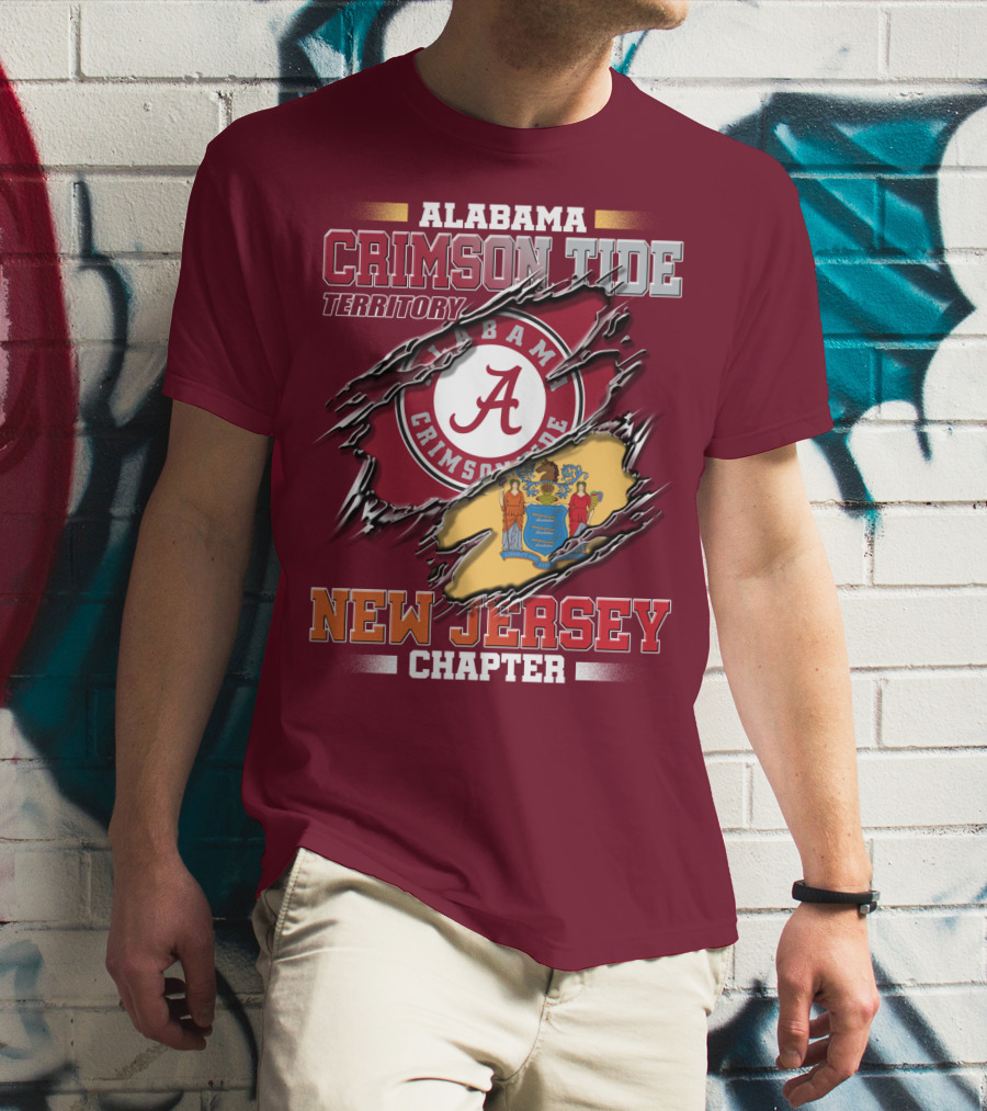 Alabama Crimson Tide Territory New Jersey Chapter T-Shirt