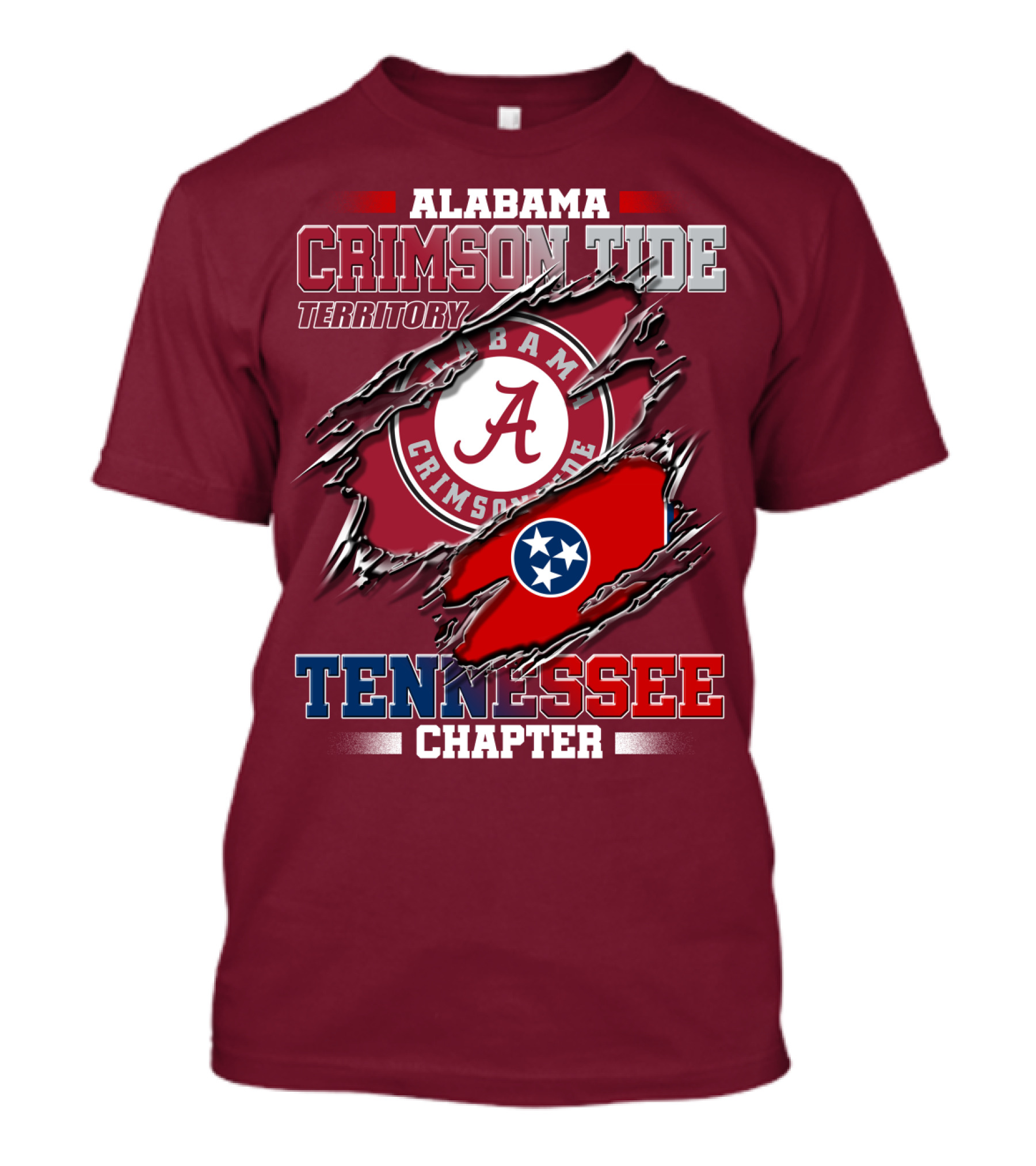 Alabama Crimson Tide Territory Tennessee Chapter T-Shirt