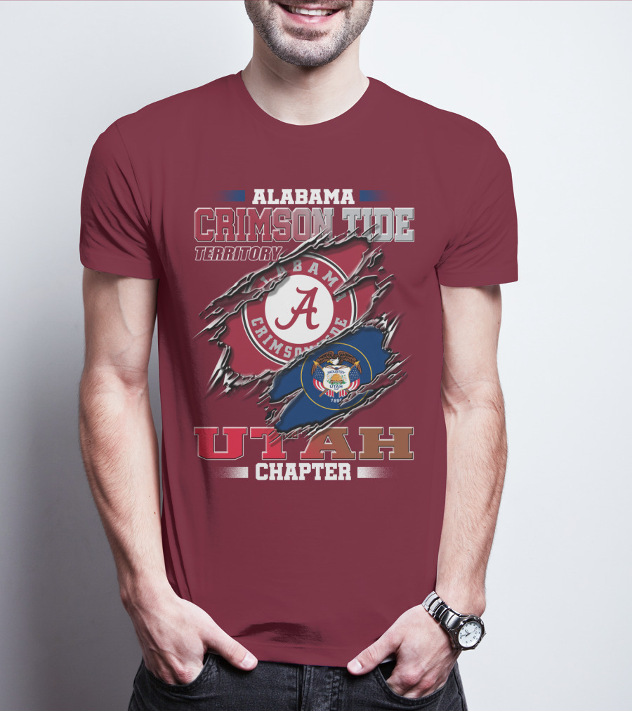 Alabama Crimson Tide Territory Utah Chapter 1896 Seal T-Shirt