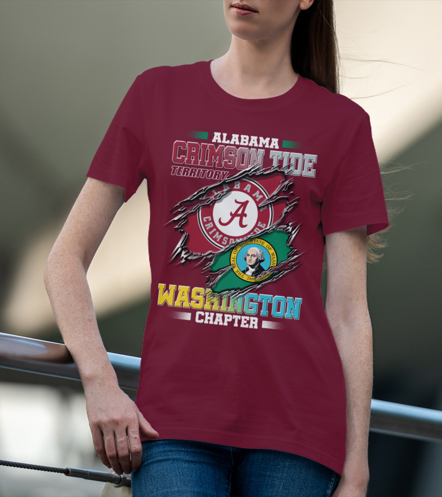 Alabama Crimson Tide Territory Washington Chapter T-Shirt