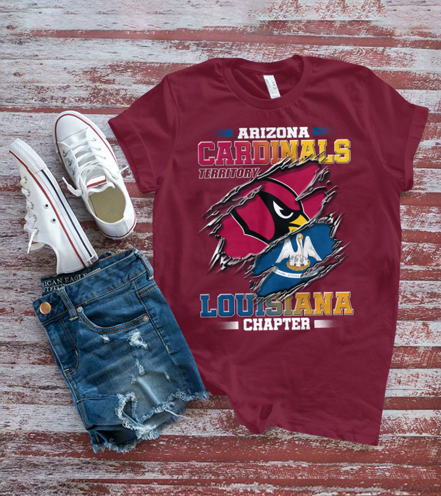 Arizona Cardinals Territory Louisiana Chapter T-Shirt