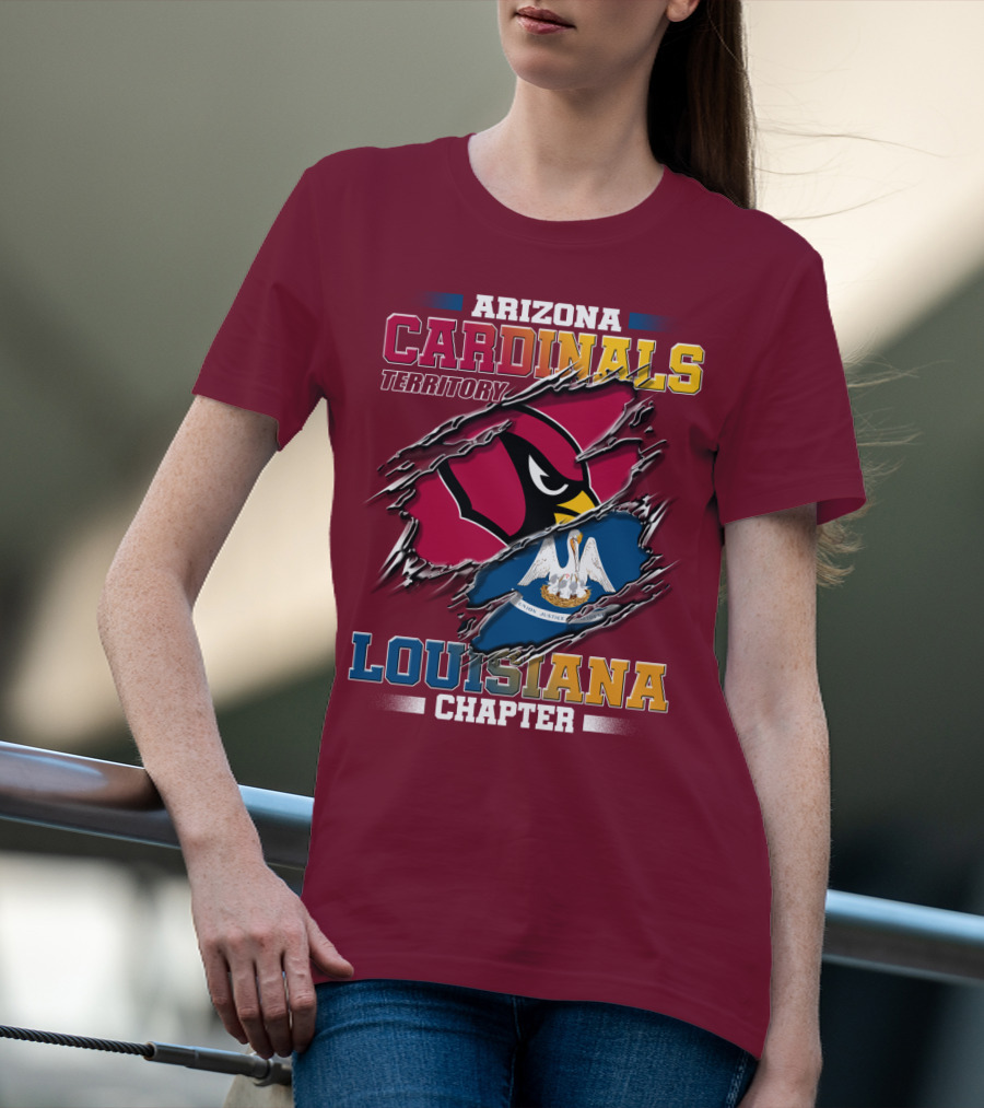 Arizona Cardinals Territory Louisiana Chapter T-Shirt