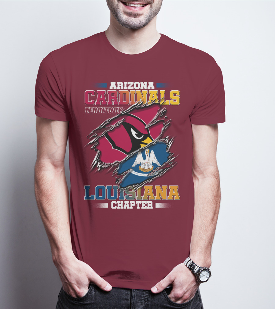 Arizona Cardinals Territory Louisiana Chapter T-Shirt