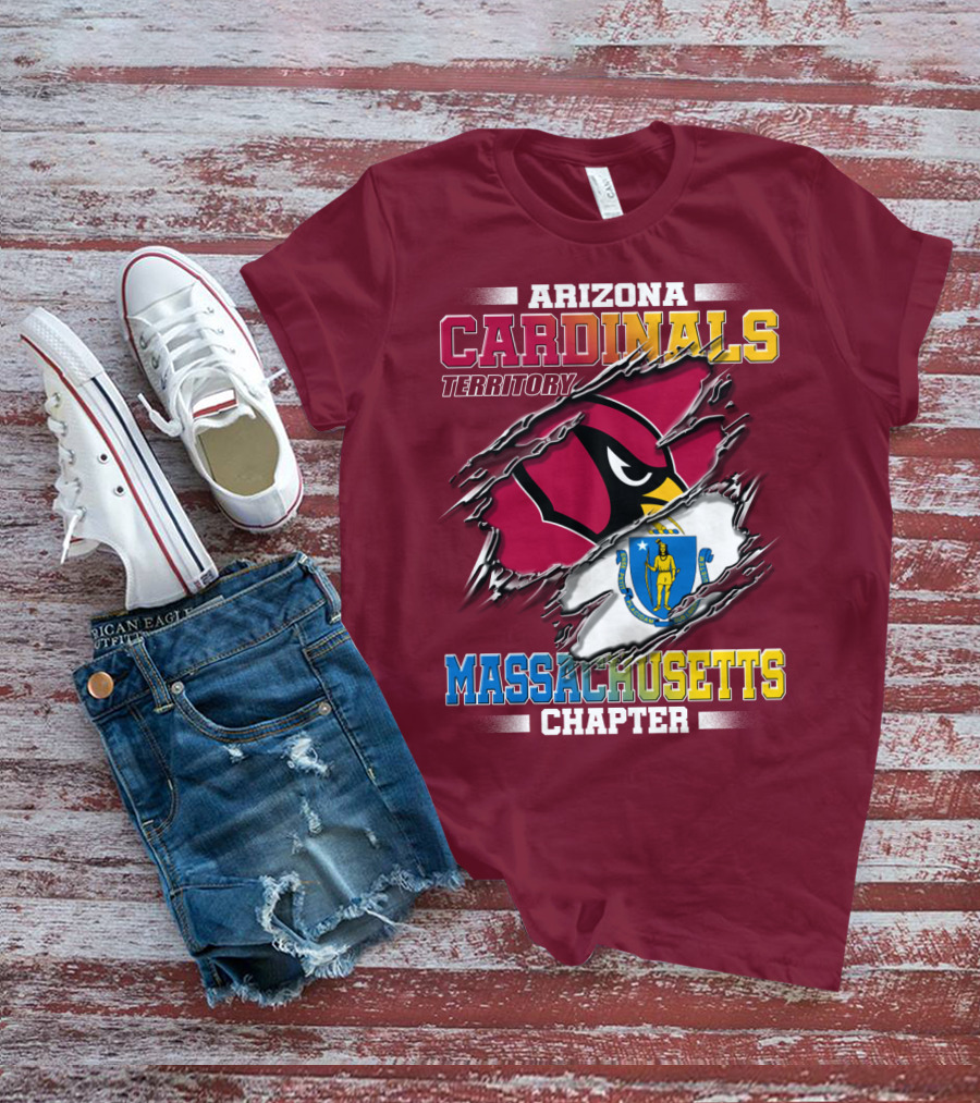 Arizona Cardinals Territory Massachusetts Chapter T-Shirt